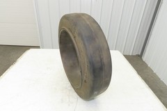 Super Solid 18x5x12-1/8 Forklift Tire Smooth Press-on Black