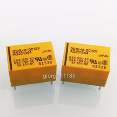 US Stock 2pcs DS1E-M-DC12V Low Signal Relay PCB 1 Form C 12VDC 1 Form C 400mW