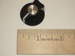 CED P-K381 BLACK SKIRTED POINTER KNOB FOR SILTRONIX SWAN 700CX RADIO 1PC