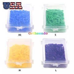 Dental Plastic Wedges Concave Design Arc Diastema Wedge with Hole XS/S/M/L