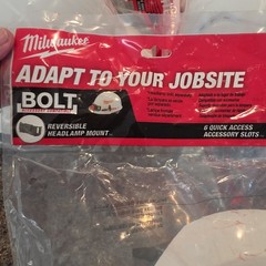 Lot Of 4 New Milwaukee Bolt Front Brim Hard Hat 4-Pt Vented Type 1 Class C White