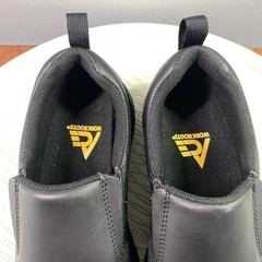 ACE Shoes For Crews Steel Toe Slip-Resistant Work Shoes Black Wom. 7,Men 5.5
