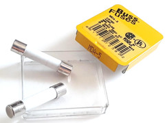X2 EACH MDA 5 MDA5 250V BUSS BUSSMANN CERAMIC TIME DELAY FUSES