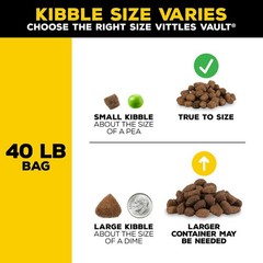 2 PACK Gamma2 Vittles Vault Stackable Pet Food Storage, 40-lb
