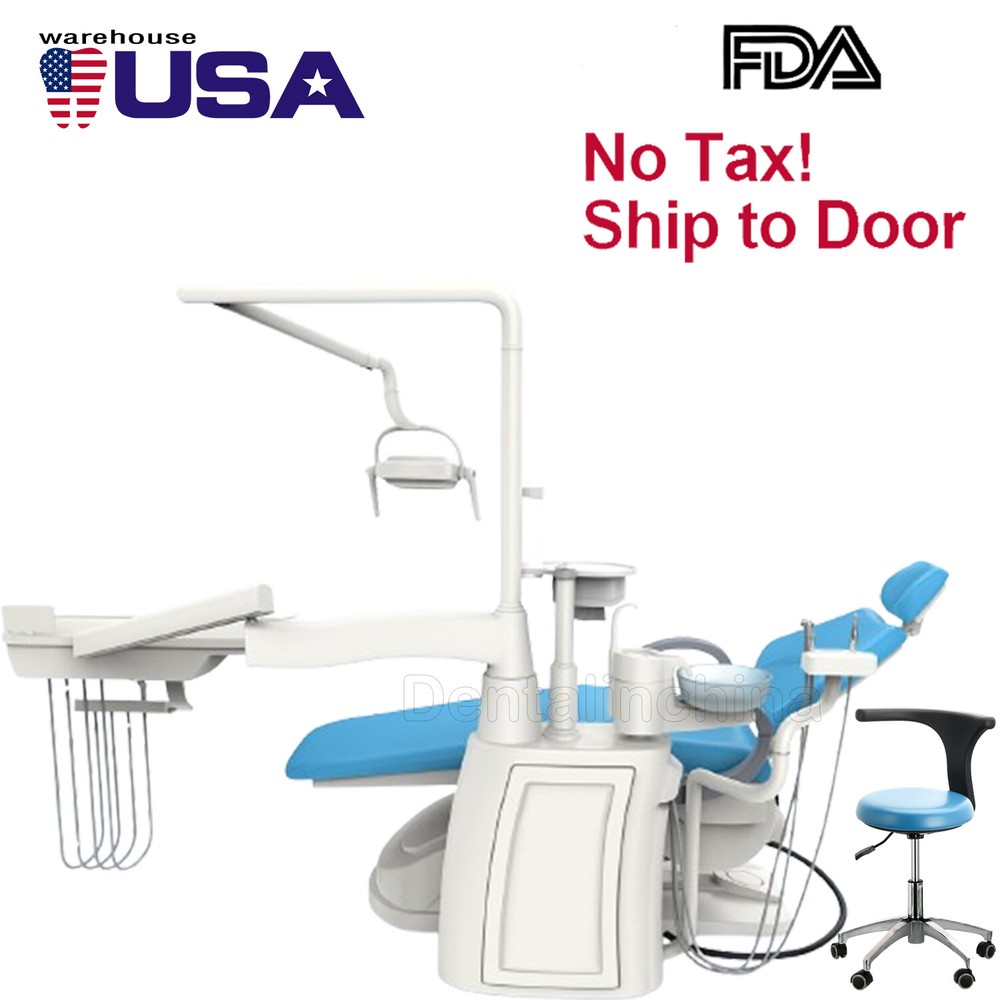 Dental Unit Chair Computer Controlled DC Motor&Doctor Stool/ Dental Turbine Unit