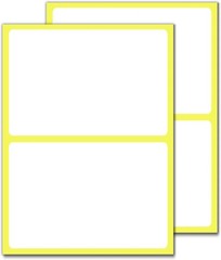 4″ x 6″ – Large Labels for Storage Bins Organizing, Big White Stick on Adhesive