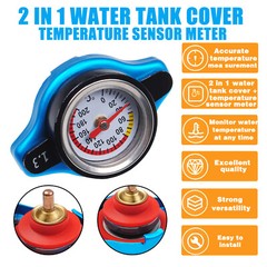 Car Truck Radiator Cap Cover Water Temperature Gauge head 0.9-1.3 Bar Small K5K6
