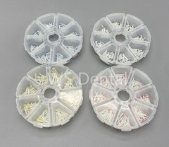 200 Pcs Dental Fiber Post Glass Teeth Restorative Screw Posts 1.2 1.4 1.6 1.8mm