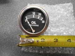 Oil Pressure Gauge, Universal. (0-30 PSI) For Farm Tractors, etc. New Old Stock!