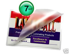 LAM-IT-ALL 7 Mil File Card Hot Laminating Pouches 3-1/2 x 5-1/2 [100/pack] Clear