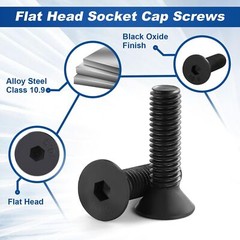M4 M5 M6 M8 High Tensile Socket Countersunk Screws 10.9 Hex Allen Key Bolts