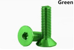Colorful Aluminum 7075 Hex Socket Countersunk Flat Head Screws M3 M4