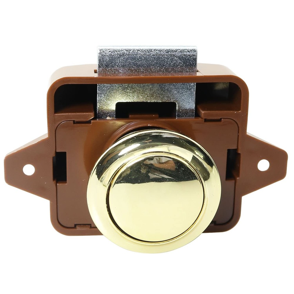 Keyless Push Button Catch Door Knob Lock Push Button Catch Lock for RV Carava…
