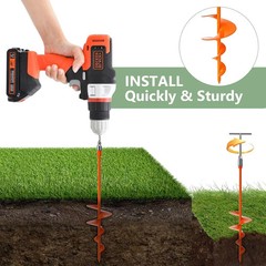 18”/30″ Long Ground Anchor, Heavy Duty Earth Anchors Ground Anchors