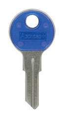 Hillman 88908 Blue/Silver #80 Traditional Single Sided Blank Key (Pack of 10) –