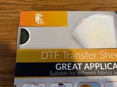 50 Sheets DTF Transfer Film 8.3 x 11.7 Instant Peel PET Transfer Film Matte A4