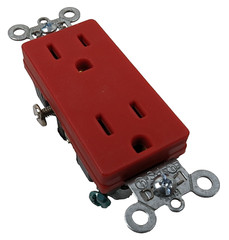Pass & Seymour Legrand 26242-RED Duplex Receptacle Red 15amp 125V Spec Grade NEW