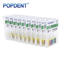 1 Pack Dental Endo Root Canal File K-FILES Stainless Steel Hand Use 21/25/31mm