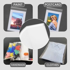 50 Pk Acid-Free Clear Sleeves Storage Bags for 18×24 Art Prints Photos Mats