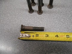 Plow Bolt 7/16″ x 2-1/2″. (LOT OF 12) Grade 5 Plow Bolts. New Old Stock!