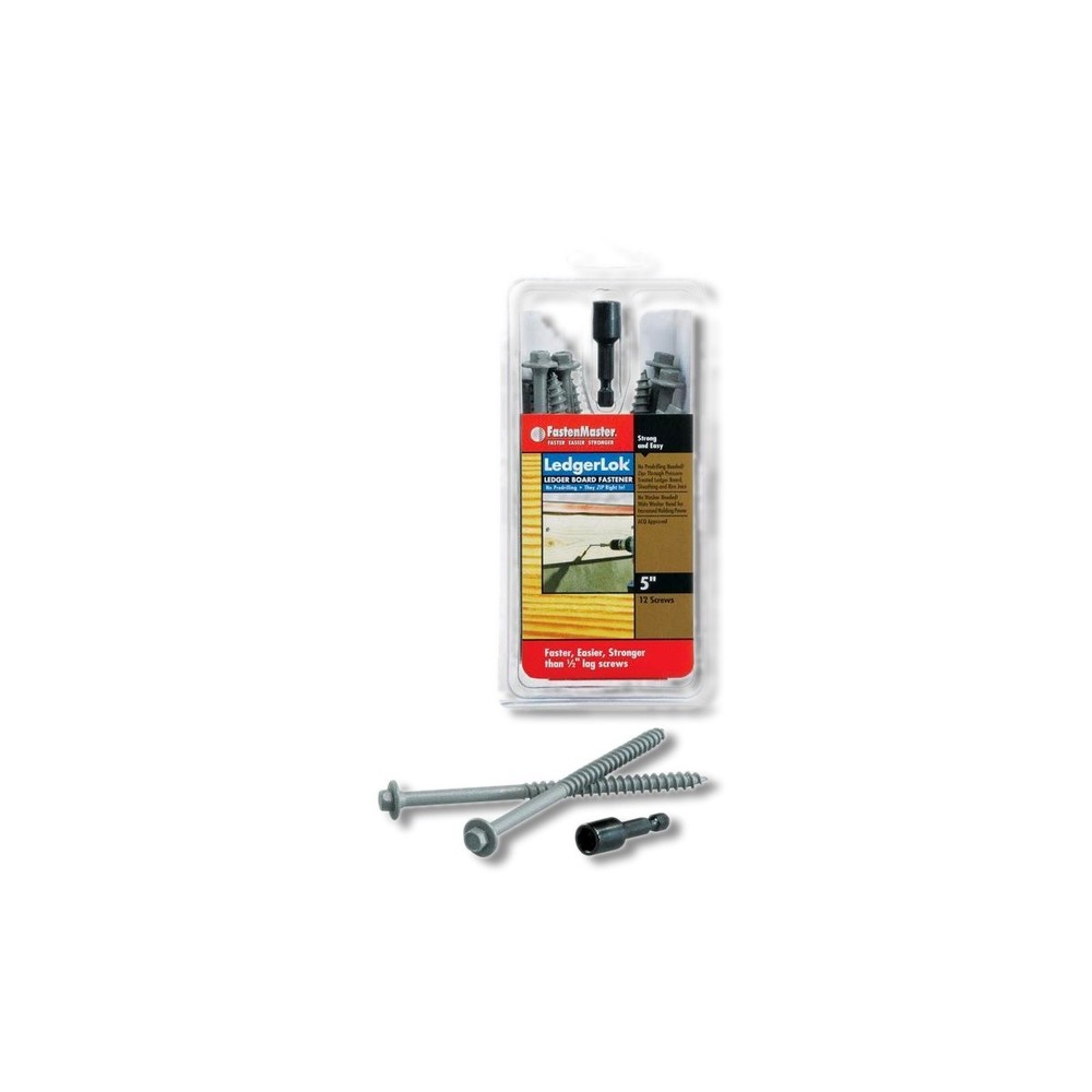 FastenMaster LedgerLok No 14 X 5 in Hex Epoxy Wood Screws 12 pk FMLL005-12