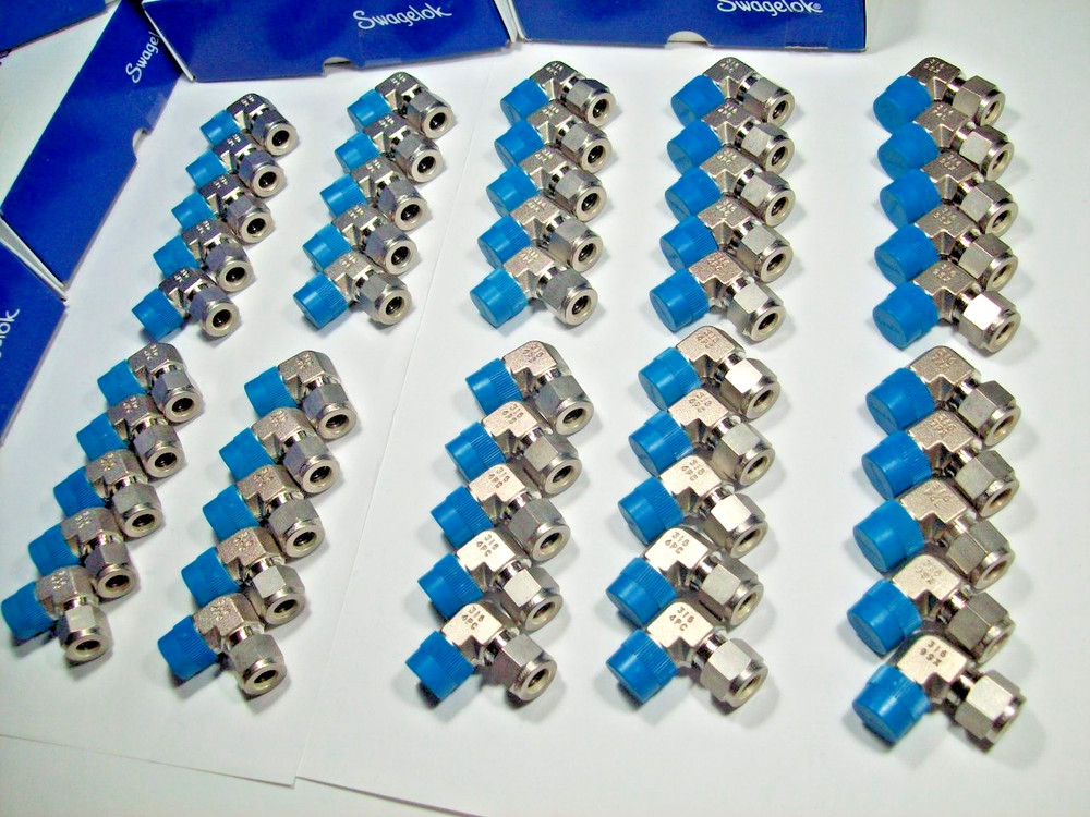 50- Swagelok Stainless Steel Elbows, 3/8″ OD Tube x 3/8″ Male NPT, SS-600-2-6