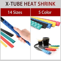 Versatile X-Tube Heat Shrink Tubing – 39″ & 64″ Long for Fishing Rods and More