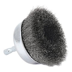 Forney 72732 6000 rpm 1/4 in. Shank Fine Crimped Wire Cup Brush 3 Dia. in.