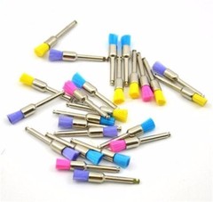 100 Pcs Dental Nylon Polishing Flat Latch Polisher Prophy Brush Disposable