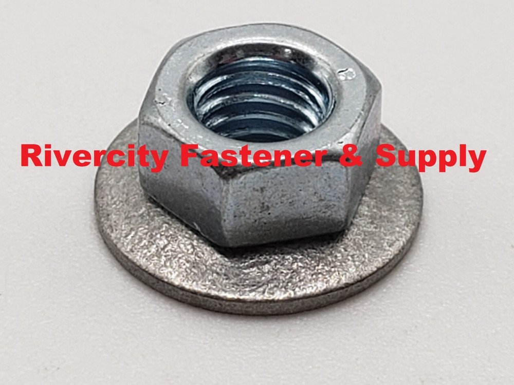 (100) M5-0.8 Hex Nuts Floating washer with 8mm hex 5mm x 0.8 Nut