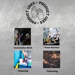 Shield 5mil Nitrile Black Powder and Latex Free Disposable Gloves 1000 Large