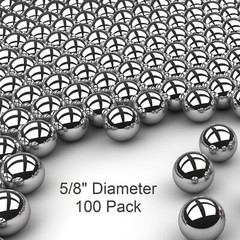 100 5/8″ Inch G25 Precision Chromium Chrome Steel Bearing Balls AISI 52100