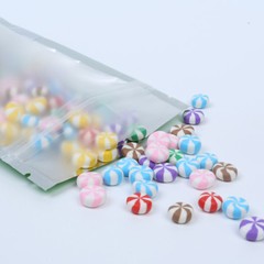 Both Sided Colored & Clear Front Colorful Back Foil Mylar Stand up Zip Lock Bags
