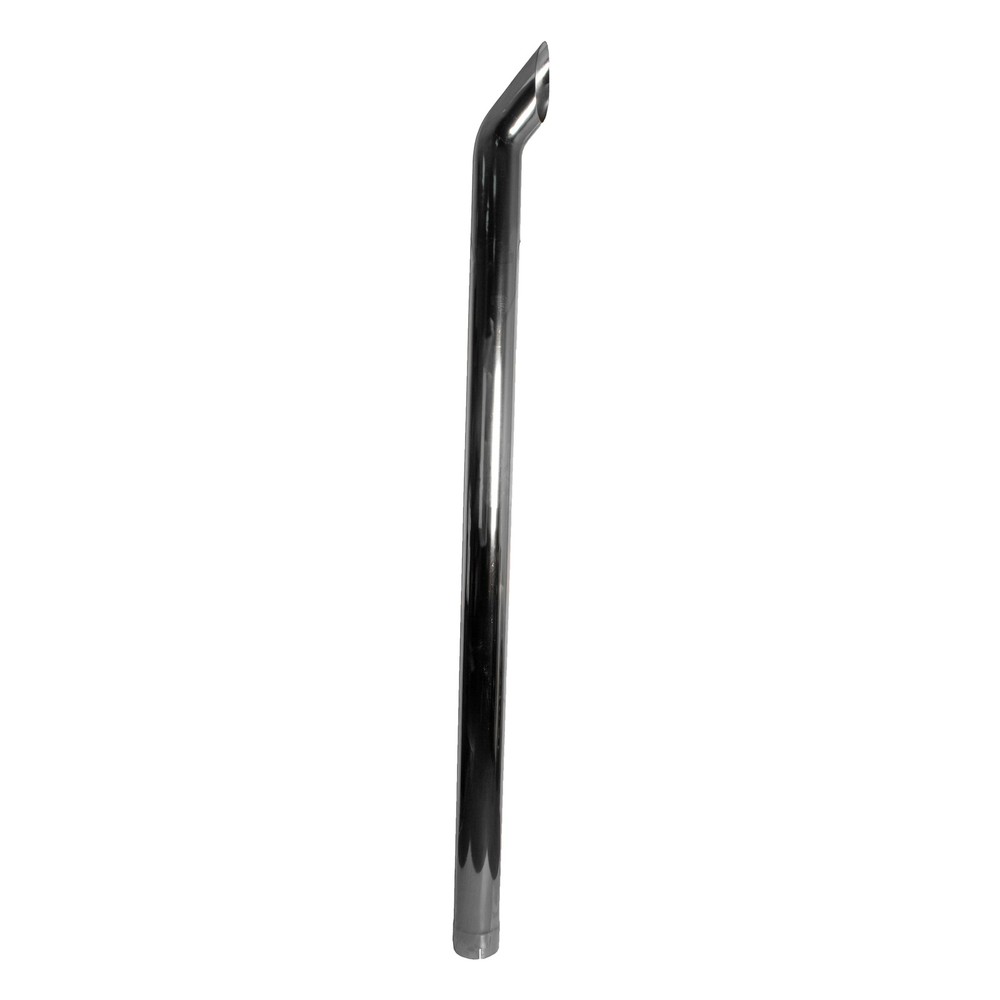 Exhaust Pipe Replacement for UNIVERSAL 5″ x 96″, Curved Chrome