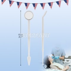 500Pcs Dental Mouth Mirror w/Handle Dental Ortho Instruments