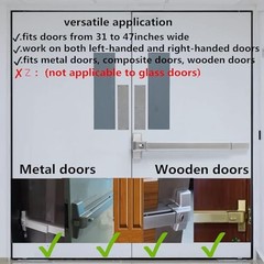 31.5”/80cm Stainless Steel Commercial Door Push Bar Panic Exit Device with