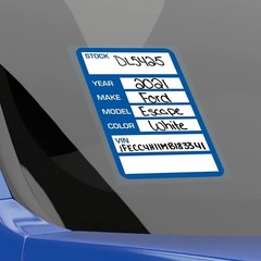 Car Dealer Stock Stickers Improved Design 100 Blue Inventory Window Stickers …