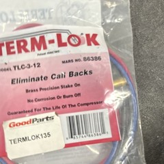 TERM-LOK TLC-3-12 Compressor Terminal Repair Kit Brass Red Blue 86386 TERMLOK135