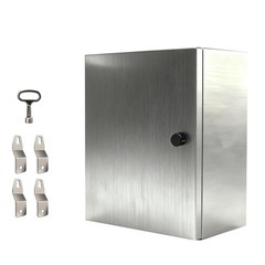 12x10x6″ 304 Stainless Steel Enclosure IP66 Waterproof and Dustproof Metal Box