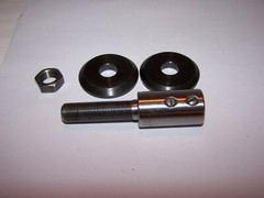 Motor Arbor 3 1/2” Length, 1 7/8″ Treads, 1/2″x 20TPI Threads, Adapter, #P452