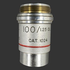 AO American Optical Microscope Objective 100/1.25 oil Plan Achro Cat1024 Austria