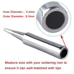 AUSTOR 11 Pieces Soldering Iron Tips Kit 900M-T and 1 Piece Cleaning Cloth…