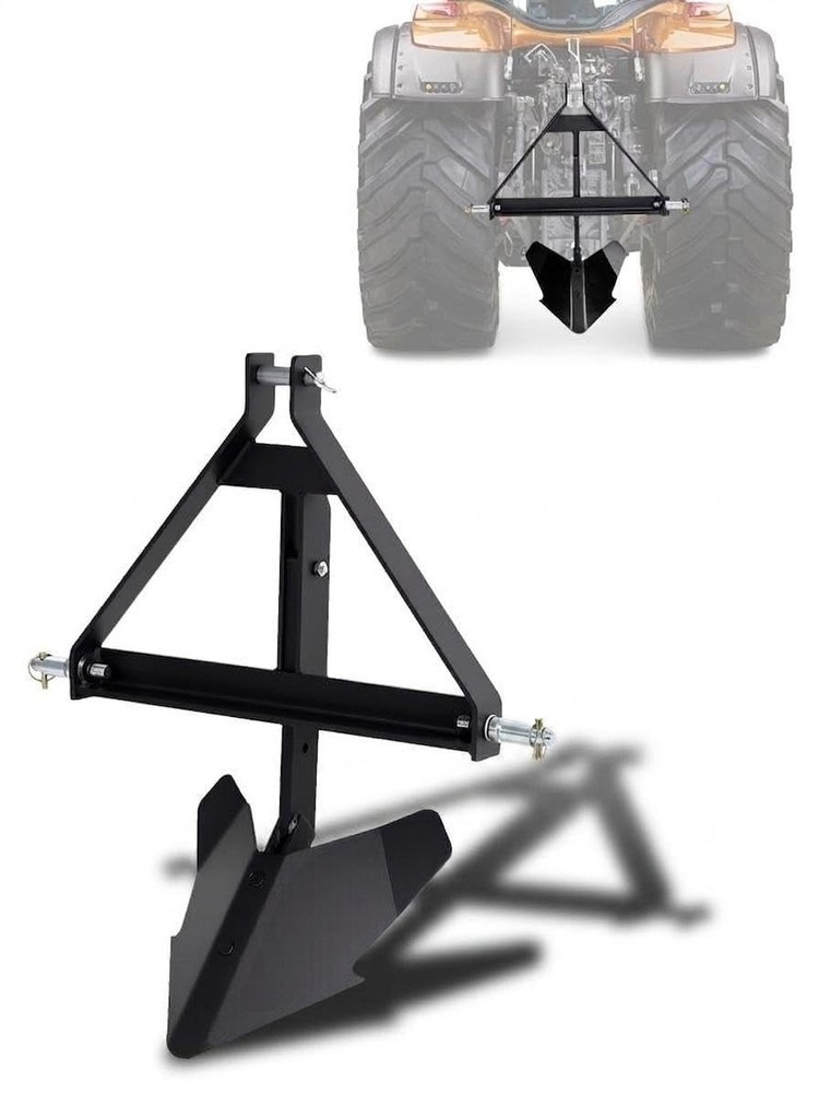 Heavy Duty Middle Buster Plow for Category 1, 3-Point Quick Hitch Tractors