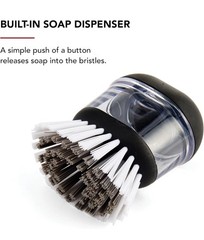 Kitchenaid Soap Dispensing Palm Brush with Built in Easy to Fill Soap Dispenser,