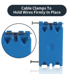 10-Pack Single Gang Electrical Box, New Work Box 1 Gang, Blue New Work Electrica