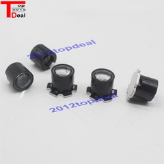 50pcs 14.5mm Black 10,15,45 60° LED LENS Reflector Collimator F 1 3 5W Star LED