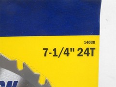 239960 New In Box; Irwin 14030 Framing/Ripping Saw Blade 4XK56; 7-1/4″ OD