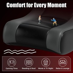 Floor Rocker Gaming Chair Adjustable Angle Limiter Ultra Lightweight Ergonomic