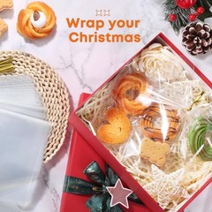 Cellophane Treat Bags 5×7 In 100 Pcs Individual Cookie Bags Small Plastic Cle…