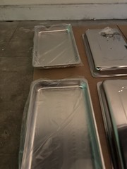 Full Size Stainless Steel Rectangle Commercial Chafing Dishes Lift-Off Lid Set